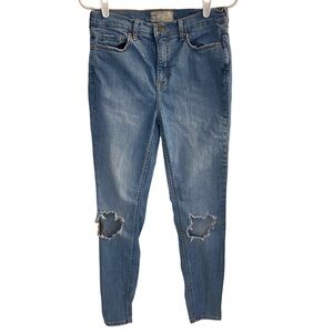 Free People Busted Knees Ankle Jeans Sz 26R